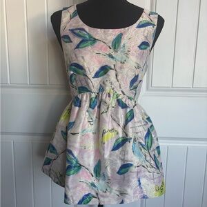 Floral Blouse in Pink and Blue